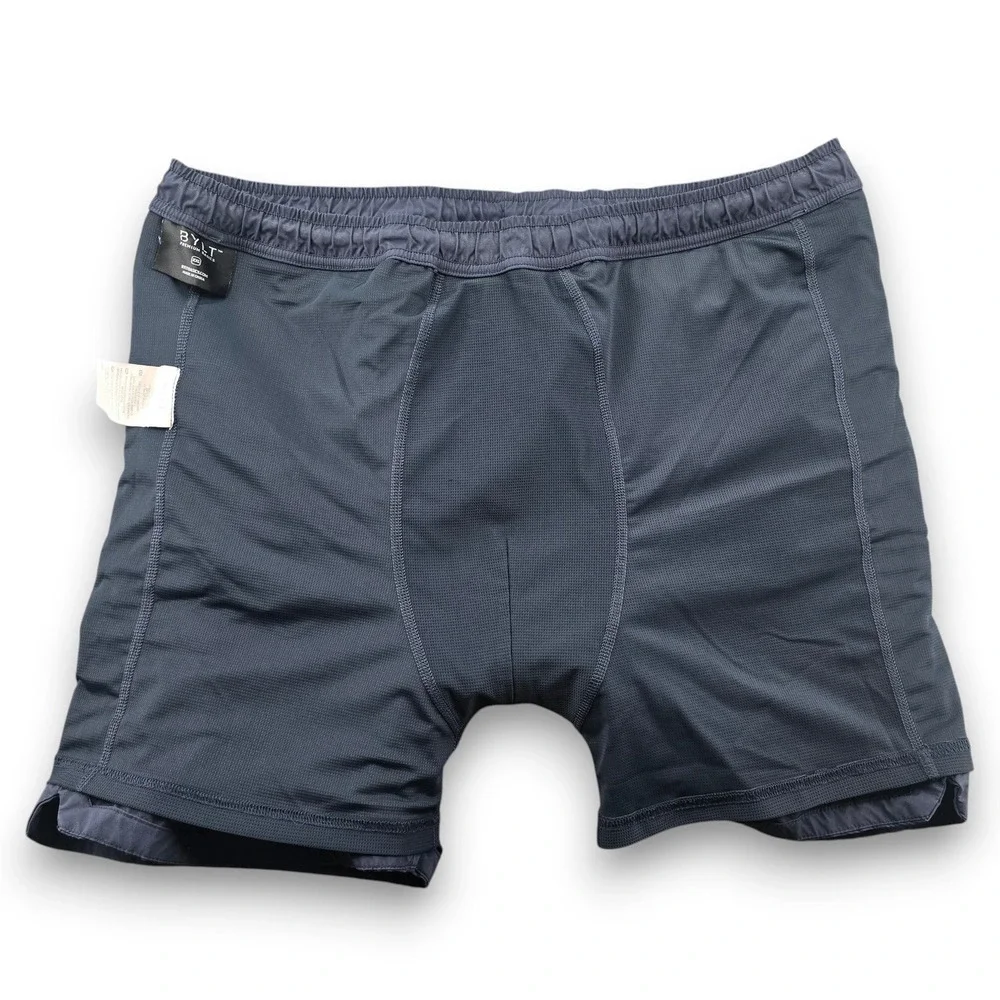 BYLT Performance Shorts Mens XXL Navy Blue Lined Athletic Training